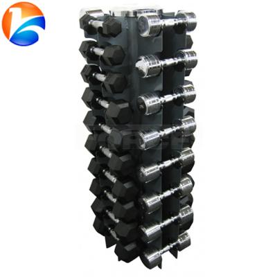 China Rubber Covered Vertical Dumbbell Rack for sale