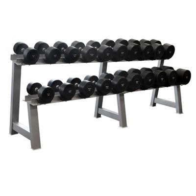 China High Quality China Wholesale Gym Fitness Equipment Indoor Two Layer Dumbbell Rack for sale