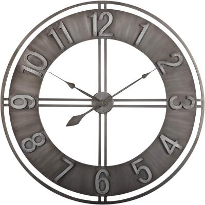 China FREE SAMPLE ATTIC Decor Industrial Radio Wall Clock, Swept MetalQuartz Battery OperationVintage Wall Clocks for sale