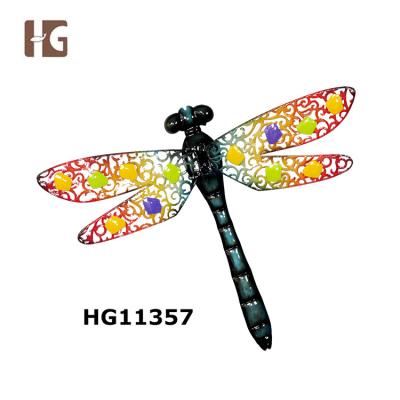 China Manufacturer Supply Dragonfly Cast Iron Durable Handwork Decorative Wall Plaques for sale