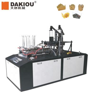 China Factory CHJ-D60 Dakiou China Customize Cheap Paper To Take Out Food Packing Box Making Forming Machine for sale