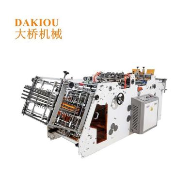 China packaging & Printing Easy-to-operate DAKIOU HBJ-D800 Automatic Fast Food Container Printing Custom Cardboard Box Making Machine for sale