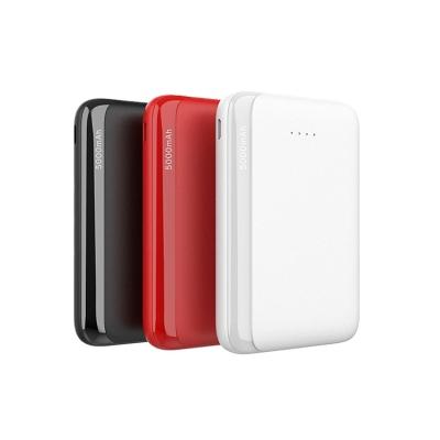 China 2019 new design portable popular popular black MI power banks 5000mah lithium battery over charge protection for sale