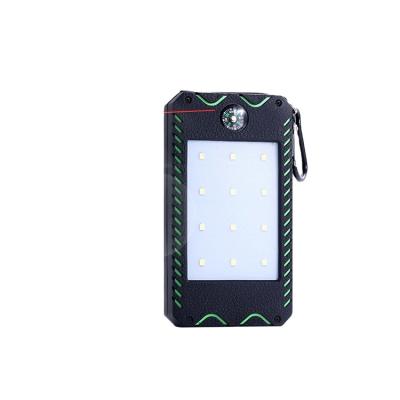 China Waterproof Mobile Phone/mp3/mp4/mp5/iphone/pad 10000mAh Power Bank Solar Power Bank LED Mobile Light Charger Solar Battery for sale