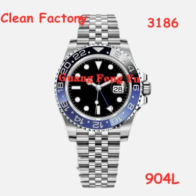 China Factory Best 1:1 GMT 126710 BLNR 904L SS Automatic Mechanical Clean Date Mens Watch On Jubilee Bracelet VR3186 CHS for sale