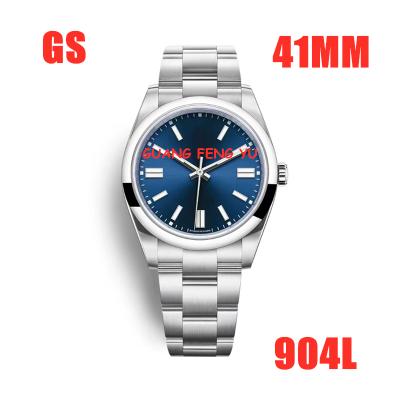 China 1:1 GS Factory Automatic Date Mens Mechanical Watch 124300 Best Edition 41mm Dark Blue Dial On SS A3230 Strap for sale