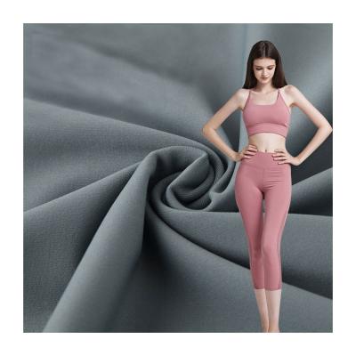 China Best Selling Side Swept Sueded Spandex Sports Bra Spandex Jumpsuit Yoga Spandex Bodysuit Double Side Stretch for sale