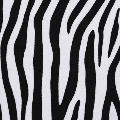 China Excellent style zebra pattern viable natural polyester knitted fabric tank top knit printed fabric knit fabric for sale