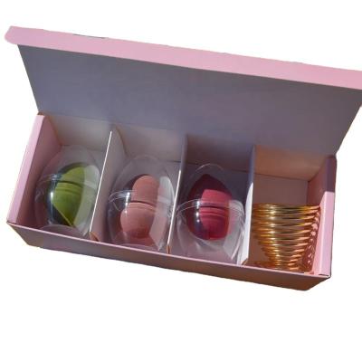 China Raised In Water Make Up Disposable Sponge Blender Base Beauty Sponge Blender Box for sale