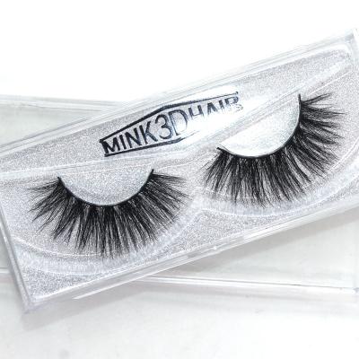 China Fashionable 3d mink eyelashes strip 100% mink eye long natural looking lashes natural full real for sale