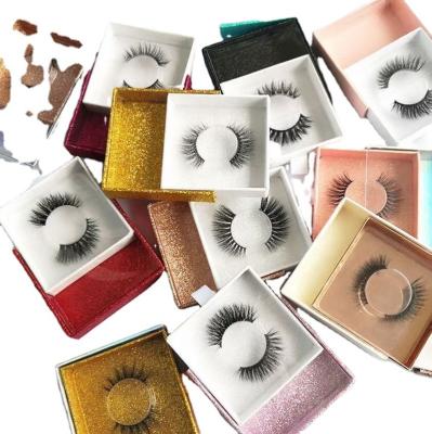 China Free Sample Natural Long Strip Private Label Full Fake Eye Lashes Seller 100% Real 3D Mink Eyelashes for sale