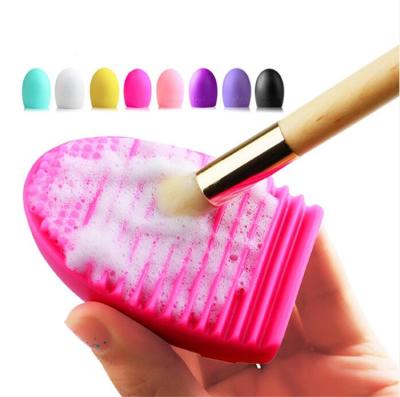 China Makeup Brush Cleaner Cosmetic Tools Egg Cleansing Brush Make Up Silicone Makeup Brush Cleaner For Makeup Brush for sale