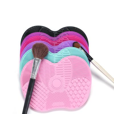 China Makeup Brush Scrubber Board Make Up Brush Cleaning Mat Silicone Make Up Brush Cleaning Pad Makeup Tools Remover for sale