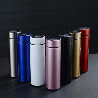 China Sustainable Wholesale Waterproof LED Temperature Display Stainless Steel Vacuum Smart Water Bottle for sale