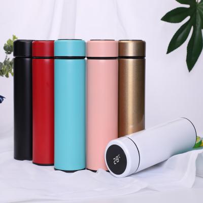 China Double Vacuum Insulation 500ml Tumbler Stainless Steel Smart Sustainable Water Bottle With LED Temperature Display for sale