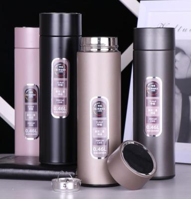 China Sustainable Stainless Steel Vacuum Double Wall Smart Water Bottle With LED Touch Screen for sale