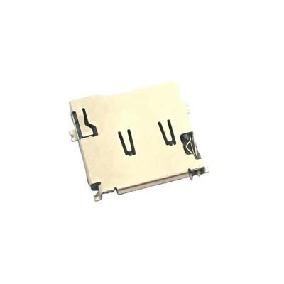 China PCB plastic material 9 pin push sim card connector with CQC for sale