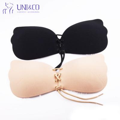 China Hot Selling Eco-Friendly Lala Push Up Fabric Bra Forehead Closure Silicone Invisible Lift for sale