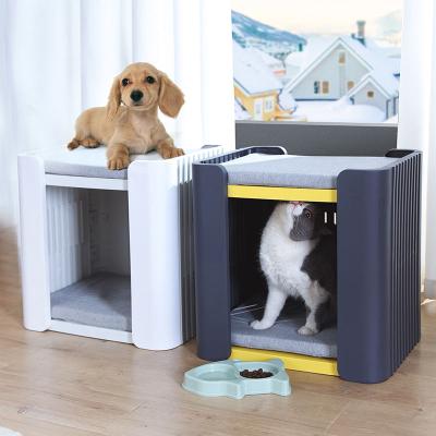 China Amazon Hot Sale Modern Luxury Modern Indoor Outdoor Washable Foldable Medium Dog Houses Large Dog Houses for sale