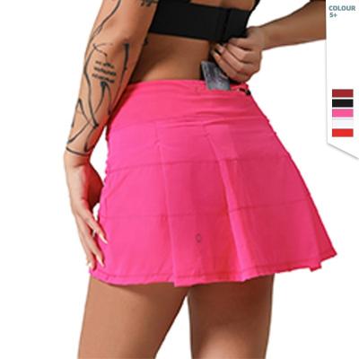 China SKIRTS Wholesale Women Tennis Golf Wear Quick Dry Skirt With Back Pocket Running Shorts Skirt for sale