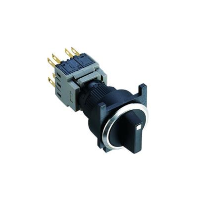 China Mini Round Panel Mount 2 Position Selector High Quality Push Button Switch HAF16L HAF16L for sale