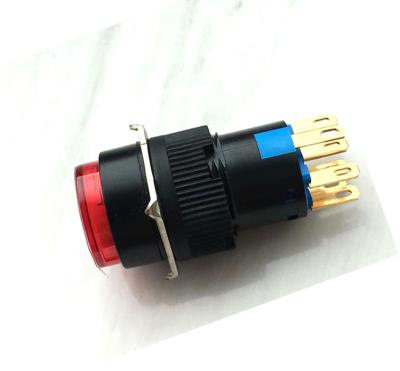 China 22mm High Current Rotary Switch Plastic Waterproof Guard Type 1no1nc Select Push Button 660v ZH18-16AY-11 for sale