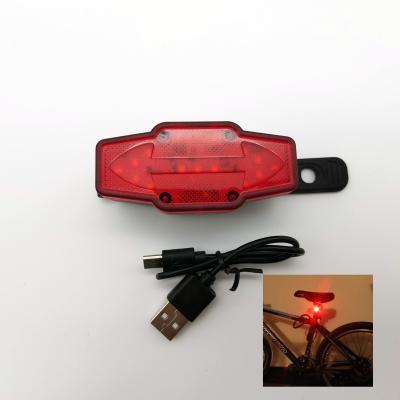 China Cheapest Gravity Sensor Safety Luminous Rear Red Led Bike Cycling Lightweight Waterproof IP65 USB Rechargeable Bicycle Ride Tali Light 8*3.5*3CM for sale