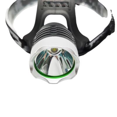 China Outdoor Powerful High Lumen T6 Led Head Light Plastic Front Accessories 2*18650 Battery Hot Selling Waterproof Rechargeable Headlight for sale