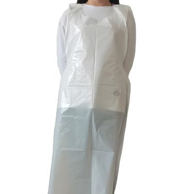 China Hot New Products LDPE Cleaning PE Apron Disposable Plastic Apron For Kitchen Household Cleaning for sale