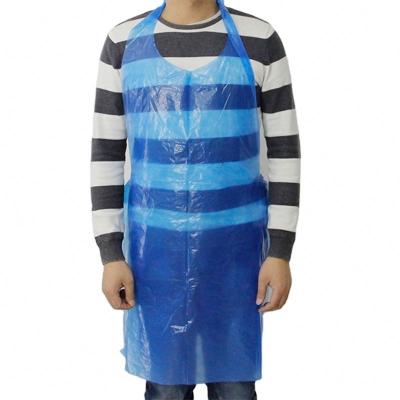 China SANITARY Single Sleeveless PE Apron Oil Proof And Pollution Proof Resistant LDPE Disposable Plastic Apron for sale