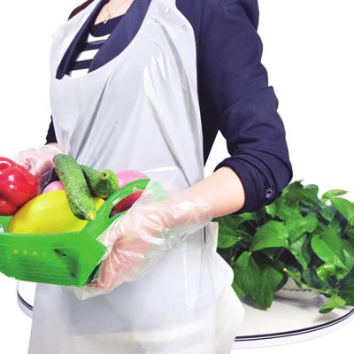 China Wholesale Disposable PE Apron New Arrival Oil Proof Waterproof HDPE Apron For Sale for sale