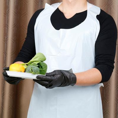 China Factory Low Price PE Kitchen Eco-friendly Disposable Aprons Wholesale Disposable Plastic Aprons for sale