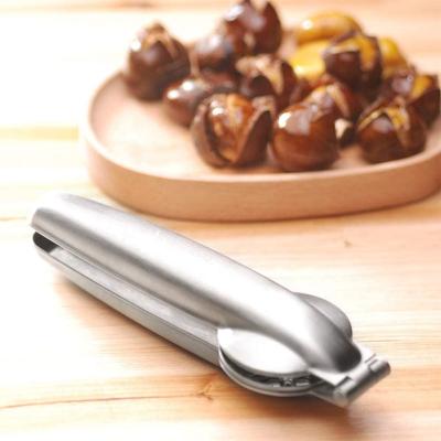 China Multifunctional Sustainable Nut Stainless Steel Chestnut Opener Kitchen Tool Chestnut Clip for sale