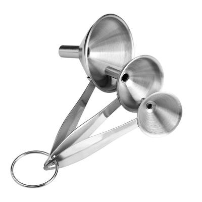 China Sustainable Funnel Set 3 - Piece Not Silver Stainless Steel Metal All-Weather Support Sustainable Kitchen Specialty Tools for sale