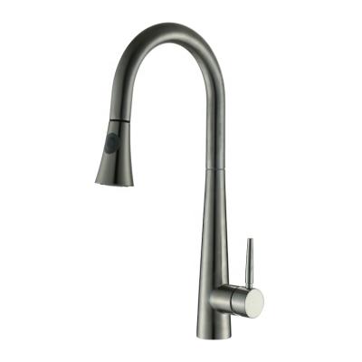 China China Wholesale Price Thermostatic Faucets Deck Mounted SUS304 To Pull Out Spray To Turn Kitchen Sink Mixer Tap for sale