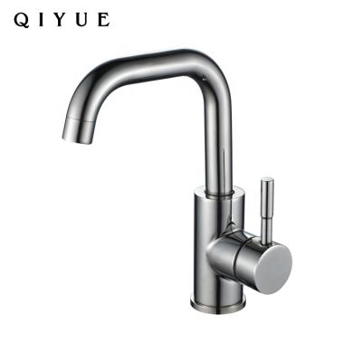 China High Quality Metered Faucets 304 Stainless Steel Chrome Bathroom Toilet Basin Vanity Faucet Single Lever Mixer Taps for sale