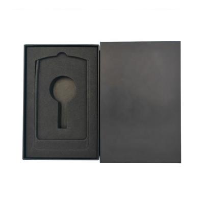 China Recycled Materials Custom Cardboard Luxury Gift Packaging Rigid Lid And Plain Paper Box With Foam Insert for sale