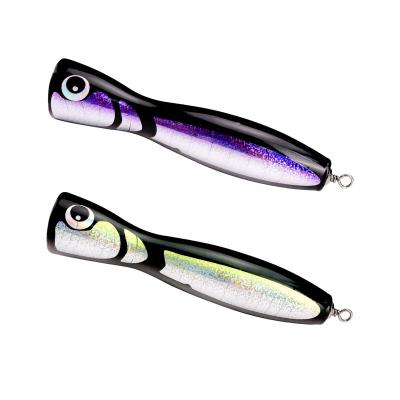 China HONOREAL HNWL06 190mm Wooden Floating Topwater 117g Fishing Snap Wooden Lures for sale