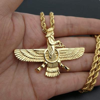 China Daily Suits or Gifts for Occasion MOT2019001A MoyaMiya Farvahar Wing Ahura Mazda Special Zoroastrian Ancient Persian Jewelry Men Pendant Jewelry for sale