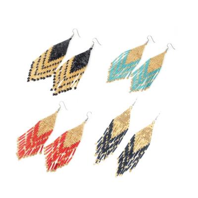 China 2020 Bohemian miyuki BOHEMIA Moyamiya fashion jewelry earring wholesale arete seed beads jewelry accessories handmade women for gift for sale