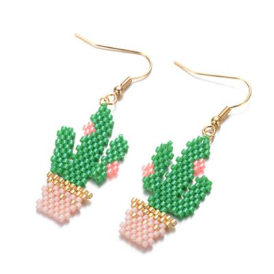 China Daily Costumes or Gifts for Special Occasion Earring MI-E180015 Moyamiya Miyuki Seed Beads Charms DIY Making Cacti Cacti Shaping Jewelry Earings 2019 for sale