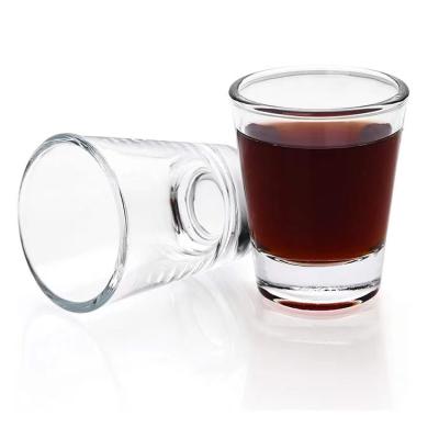 China Viable Wholesale Custom Sublimation Glass Custom Espresso Glass Small Cup Whiskey Wine 1.5oz Shot Glass for sale