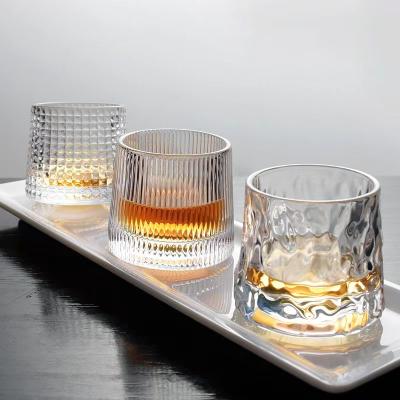 China Drinkware 5oz Glass Wine Whiskey Mug Ice Viable Crystal Liquor Cup Coffee Tea Tumbler Glass Cups for sale