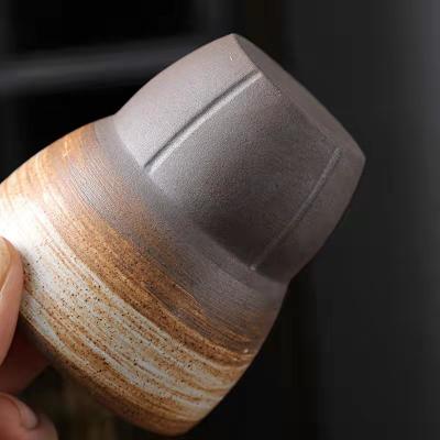 China Viable Wholesale Handmade Ceramic Mini Tea Cup 3oz Pottery Water Mugs Espresso Coffee Mugs Japanese Style Tableware for sale