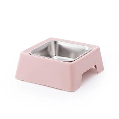 China Non-automatic Plastic New Products Food Grade PP Eco-friendly Plastic Dog Cat Pet Food Bowl for sale