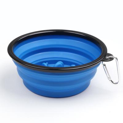 China Non-automatic ready to ship colorful portable pet bowl plastic travel dog bowl for sale