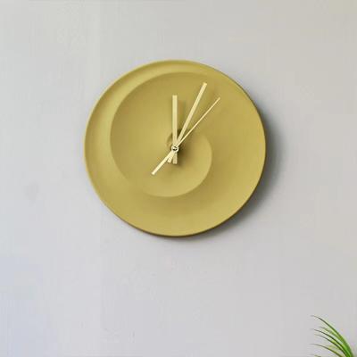 China Wholesale Antique Style Wall Clock Simple Design Cement Decorative Clocks for sale