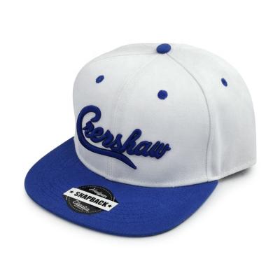 China COMMON Unisex High Quality Cotton Twill OEM 3D Snapback Embroidery Snapback Hats With Custom Sticker for sale