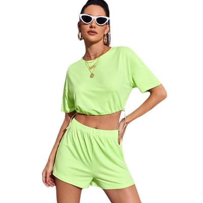 China Modern Design Breathable Shorts And Shirt Set Clothes Sets Women Fashion Two Piece Set Women Clothes for sale