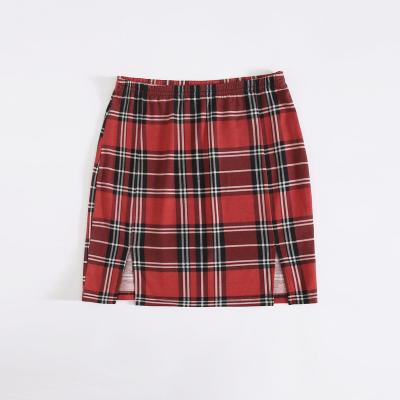 China Fashionable Anti-Static Skirts For Ladies Casual Skirt Womens Plaid Skirts for sale